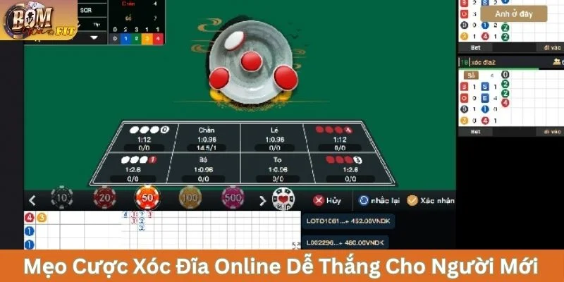 Mẹo Cược Xóc Đĩa Online Dễ Thắng Cho Người Mới Tham khảo mẹo cược giúp tăng tỷ lệ chiến thắng