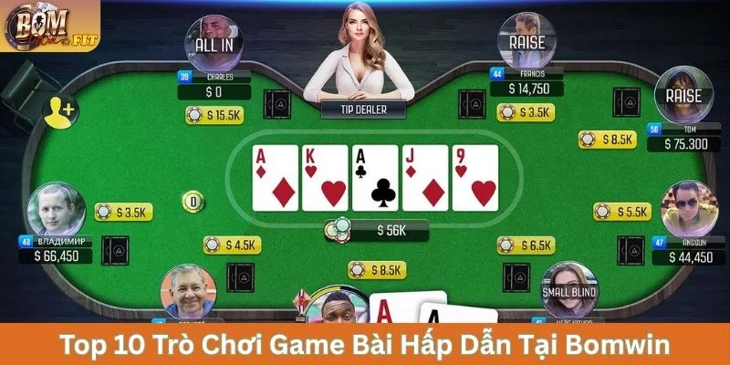 Top 10 Trò Chơi Game Bài Tại Bomwin Không Thể Bỏ Qua Top 10 trò chơi game bài hấp dẫn tại Bomwin